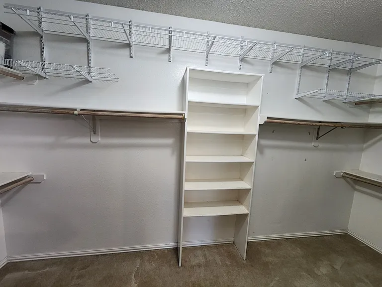 Walk-in closet (master bedroom)