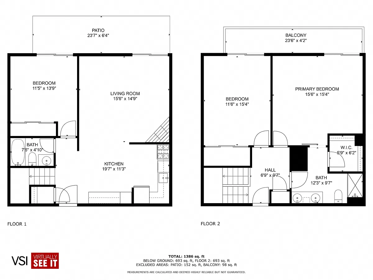 Floor plan 3 bedroom, 2 bathroom