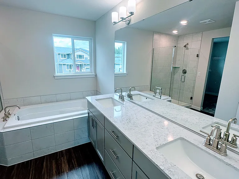 Master Bath, separate shower and seat