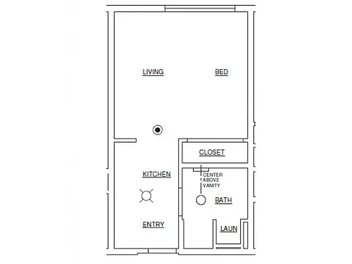 Floor plan Studio A