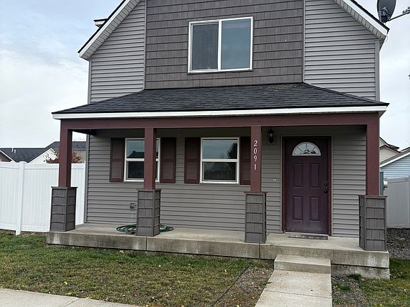 Exterior view with small front yard