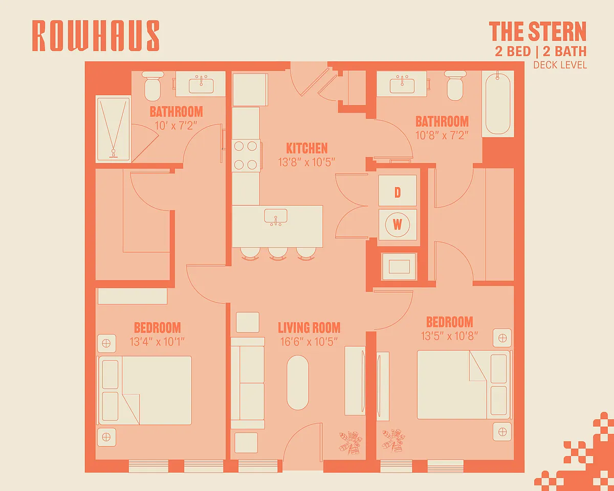 Floor plan The Stern (Deck Level)