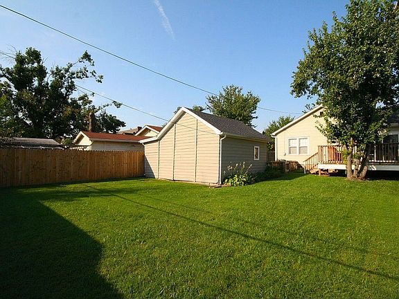 Large backyard with new full privacy fence.