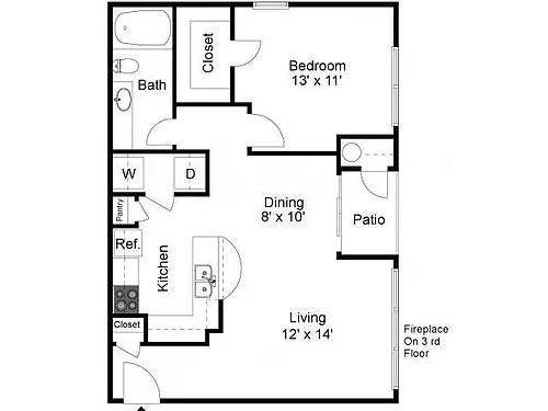 Floor plan Bluebonnet