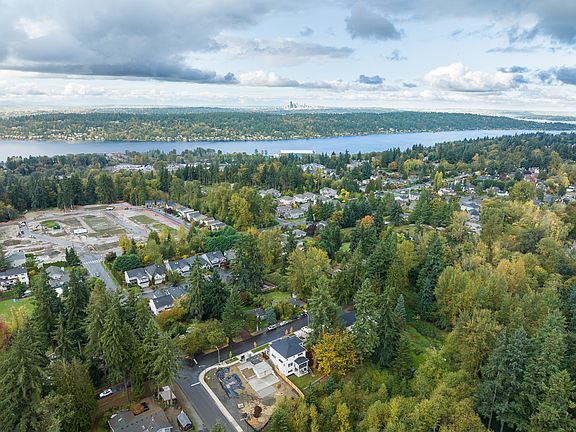 Newcastle, WA with Lake Washington and downtown Seattle in the distance