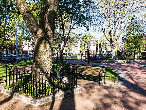 Fitler square, steps from front door