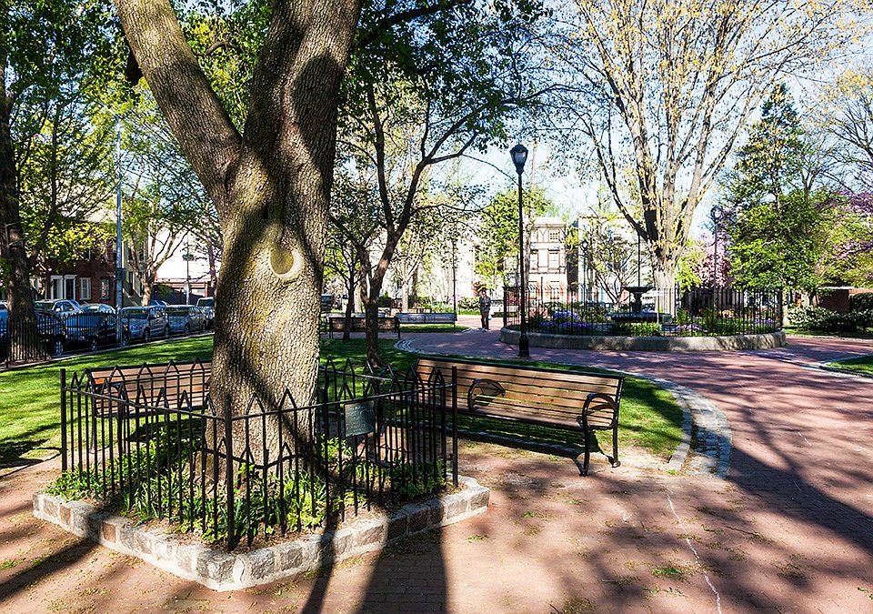 Fitler square, steps from front door