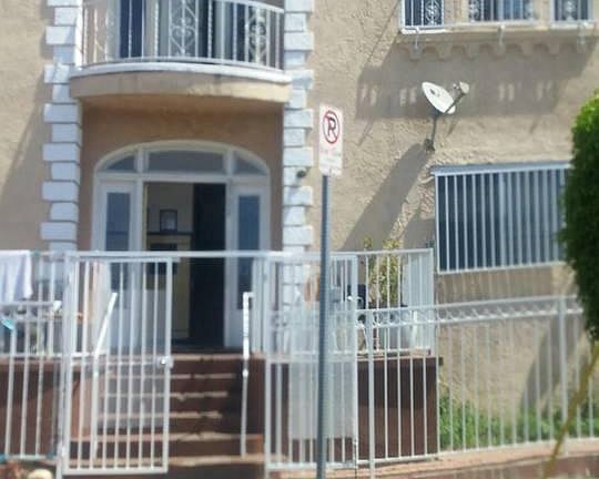 Front of connected building