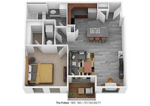Floor plan DeSales Flats II - The Fulton