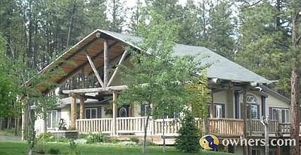 The Lodge Like Entrance Front of the Home