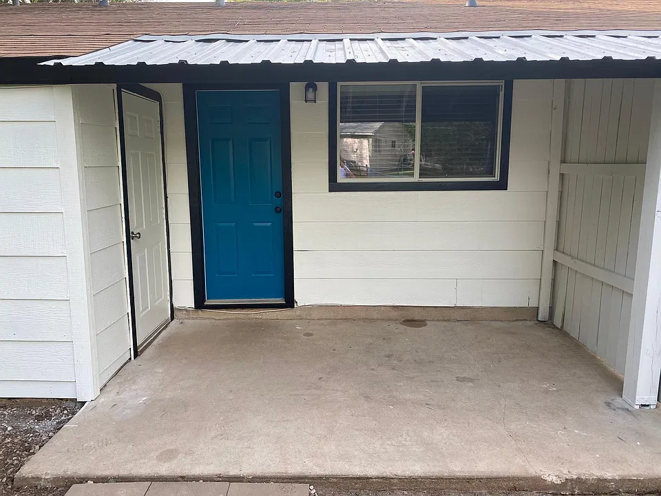 Back Patio, laundry room on left