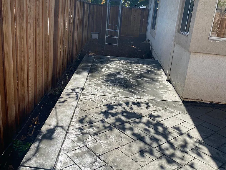 Side Yard with Monkey Bars
