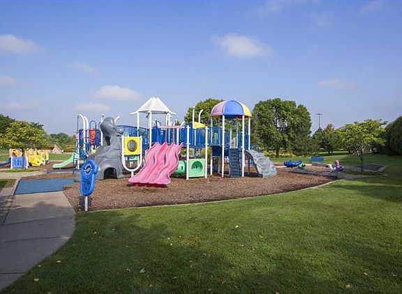 Playground and bbq areas.
