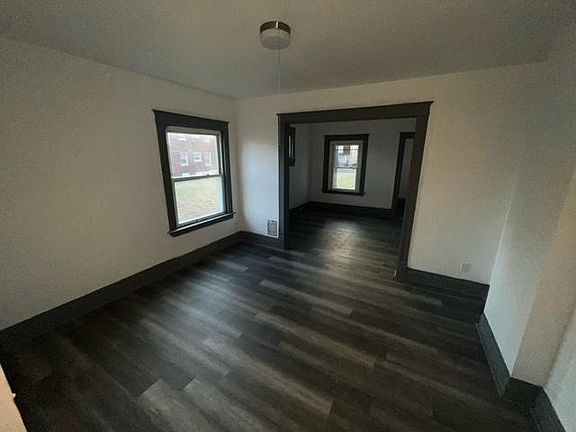 From the main entrance this is the living room and dining room. These are not bedrooms.