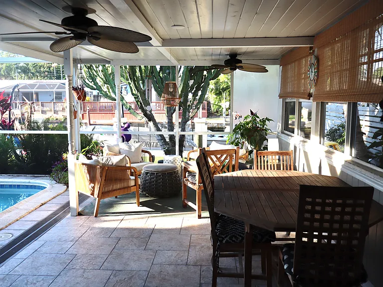 Lanai off dining room.
