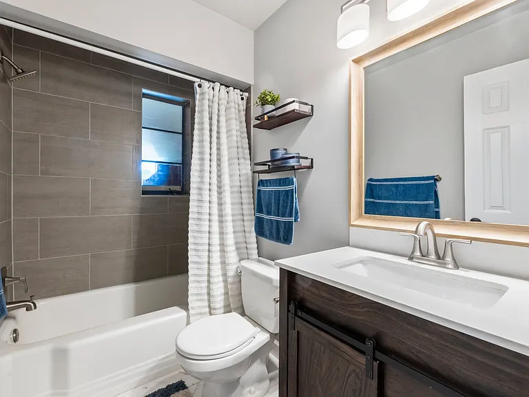 Hallway bathroom