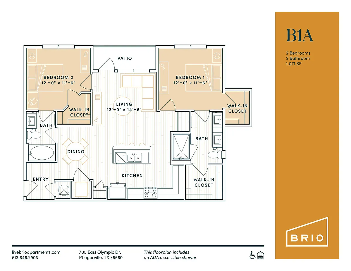 Floor plan B1A