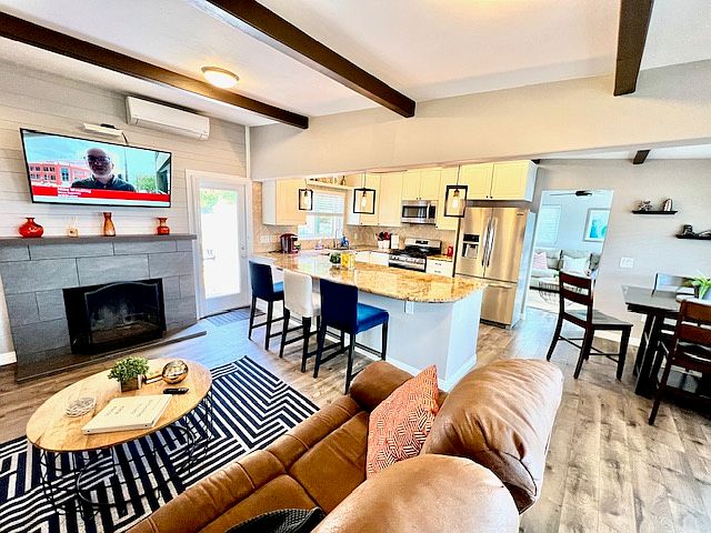 Open Kitchen and Living Room