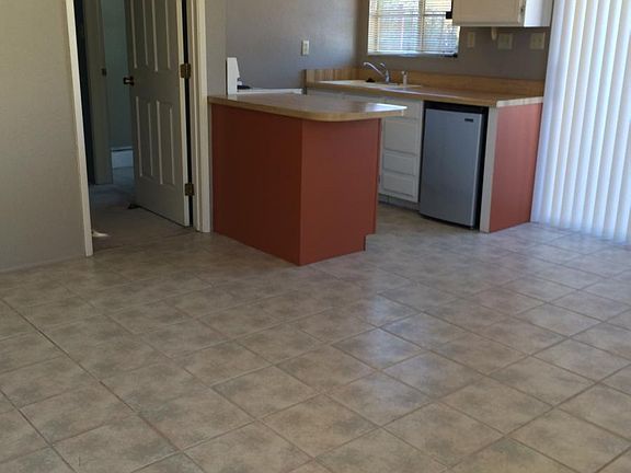 living room and kitchen area