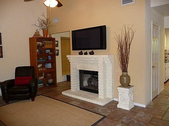 Den with Fireplace