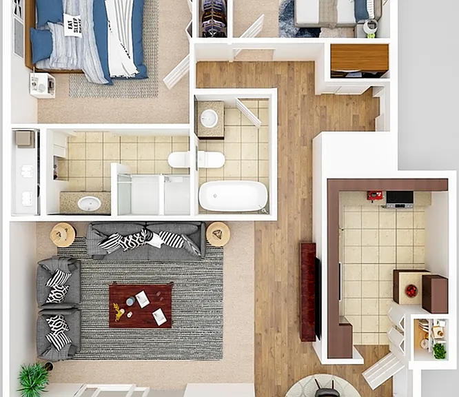 2 x 2 Floor Plan 2 x 2 Floor Plan