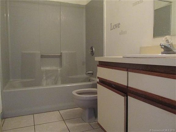 Bathroom with tile floor