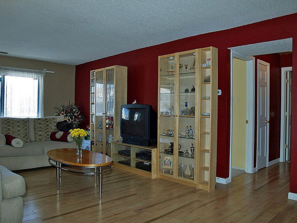 Large Living Room with Hardwood floors