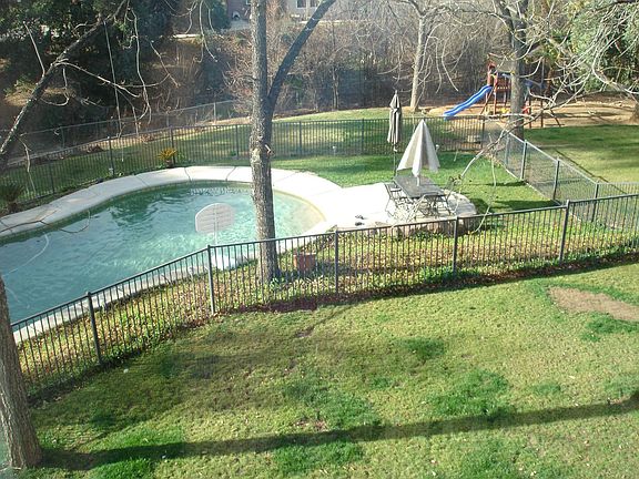 view of yard from deck