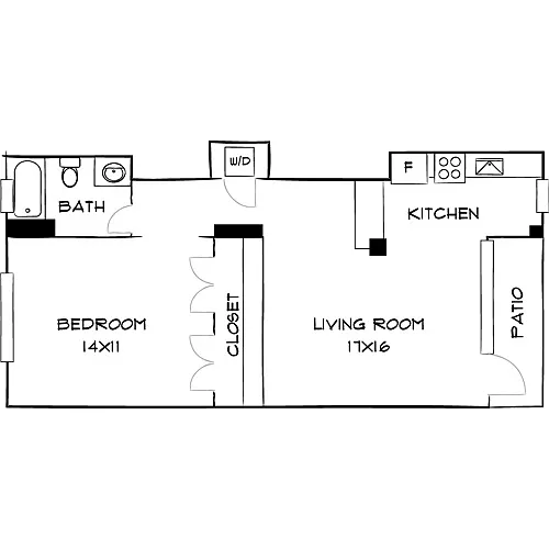 Floor plan Design 1C