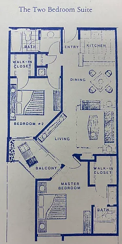 Floor plan North facing units