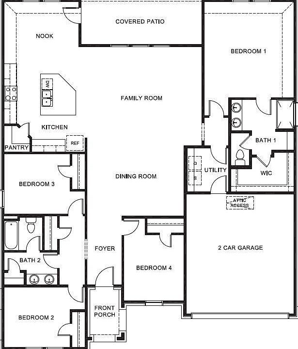 D.R. Horton's Frisco floorplan