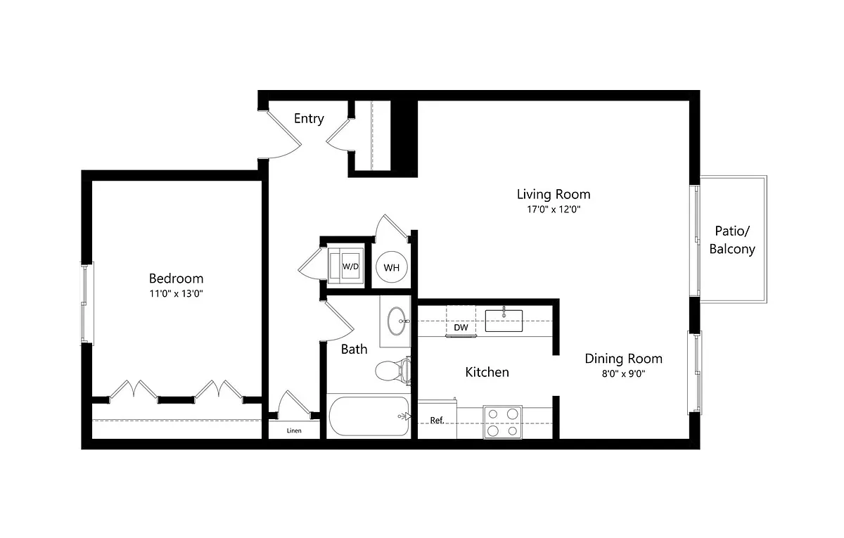Floor plan A1 Renovated