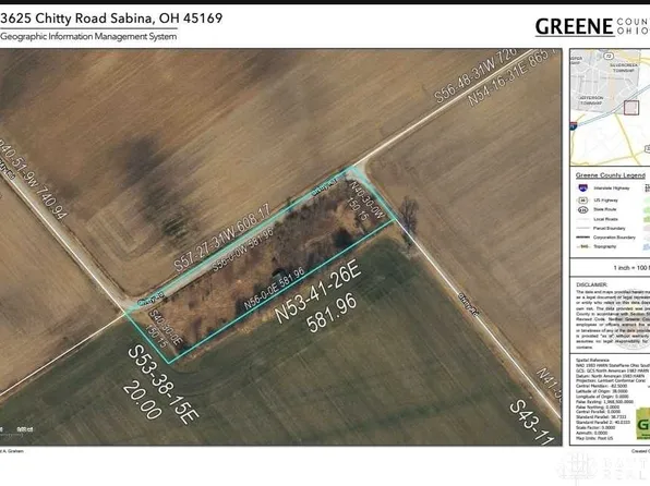 3625 Chitty Rd, Sabina, OH 45169