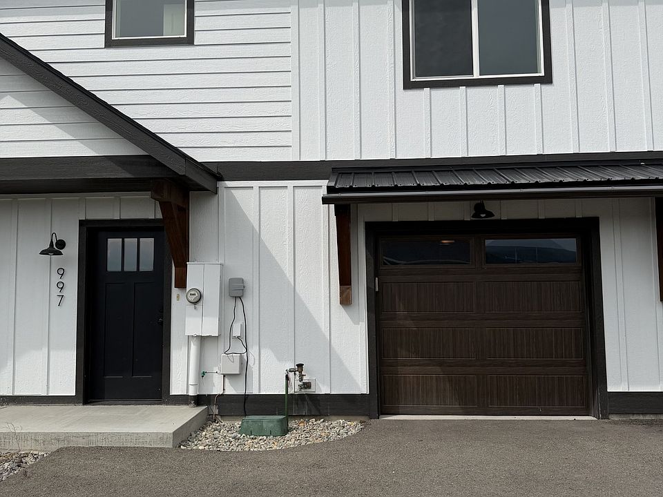 Front door and garage door