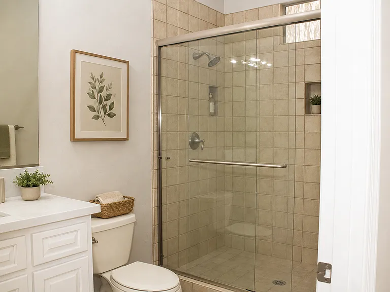 Guest En-Suite Bath _ Private Bath Included with Each Guest Bedroom-Virtually Staged