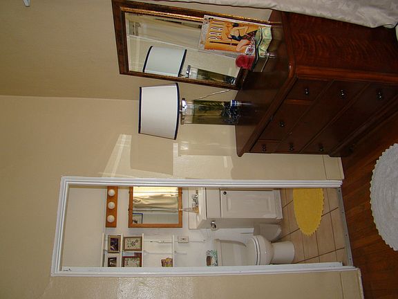 Bedroom and bathroom