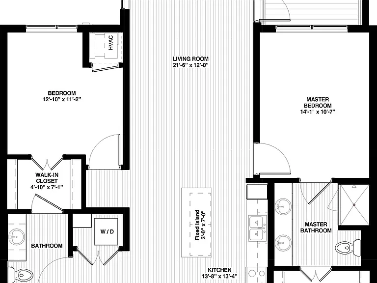 The Island Residences at Carlson Center - Harrison North - 2 Beds - 2 Baths - 1145 Sq. ft.