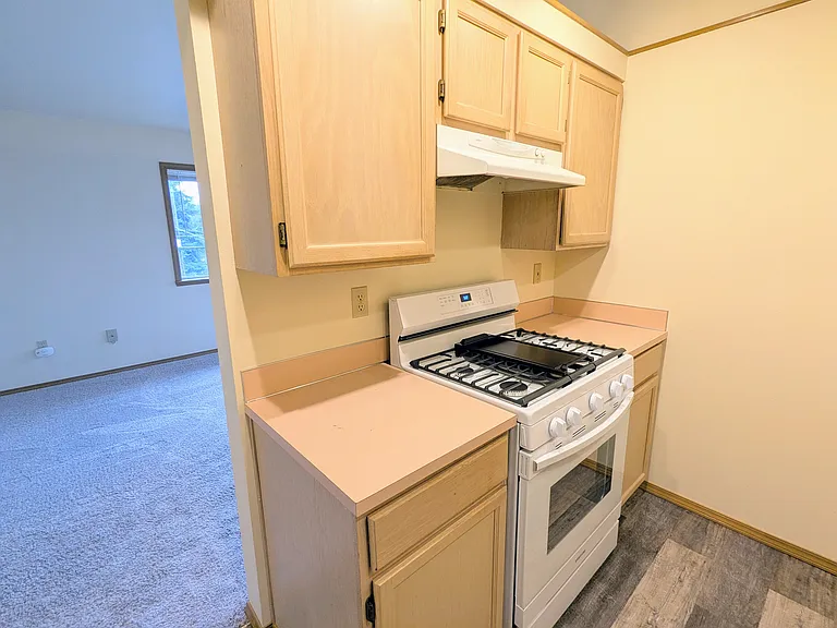 209 Kitchen with gas range and oven