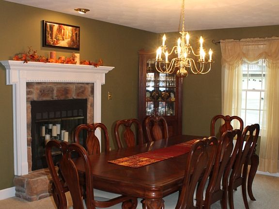 Dining Room with Fireplace