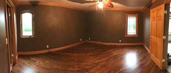 Master bedroom above garage