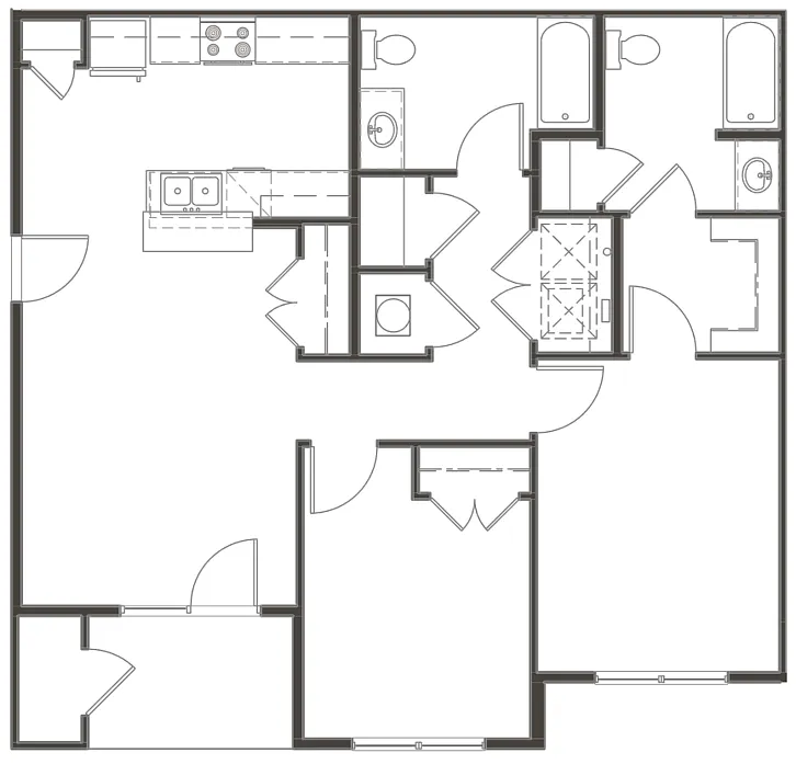 Floor plan 2X2 S