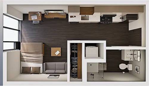 Floor plan Studio A