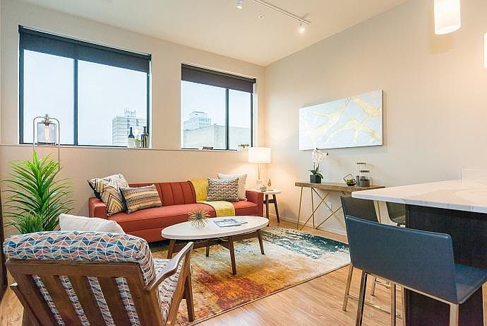 Beautifully lit living space