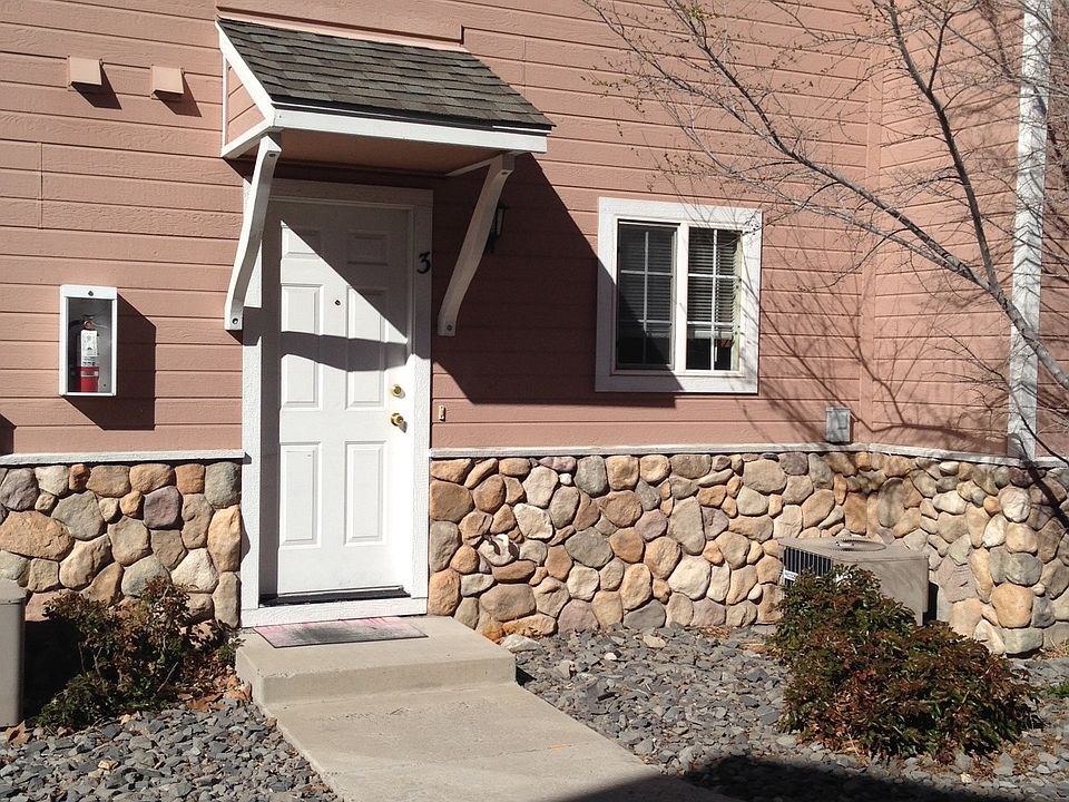 One of two entry doors