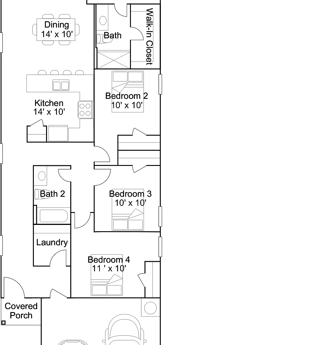 4 bed, 2.0 bath, 1483 sqft, $1,515 — Photo 2