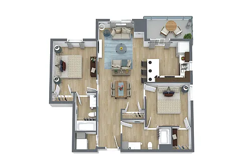 Floor plan 105-214