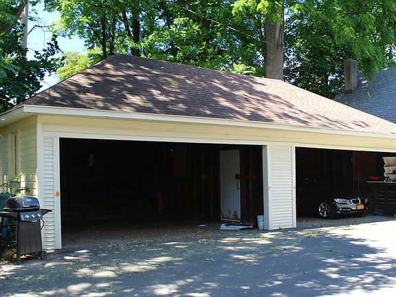 Left and right garage bays, #165 and #163.