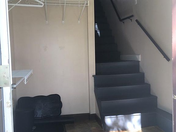 The apartment opens directly into a very convenient mud room.