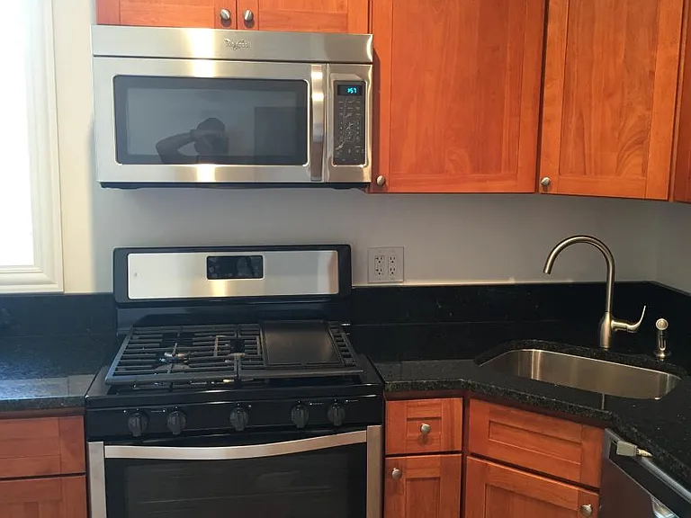 New cabinets , counters, dishwasher and microwave