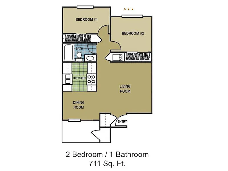 Floor plan 2X1-711